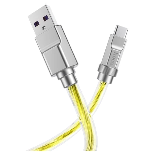 Кабель Hoco USB Cable to USB-C U113 Solid 100W 1m Gold: Тип USB Cable - USB-C