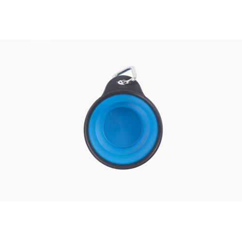 Дорожная складная миска Dexas Тревел Cup Carabiner с карабином маленькая 240 мл Голубой (PW2004322194): Размеры 11.4х13.3х1 см