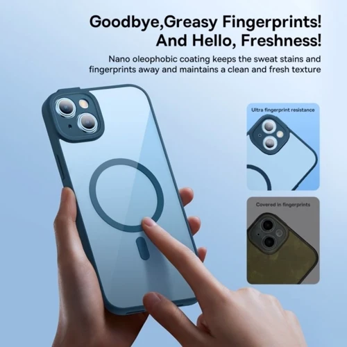 Чехол для iPhone Baseus Frame Series Magnetic Case Blue for iPhone 14 (ARJT020003) фото 6