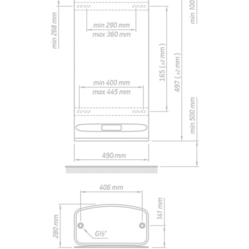 Бойлер Tesy BelliSlimo GCR 3027 12 E31 EC: Мощность, кВт 1.2