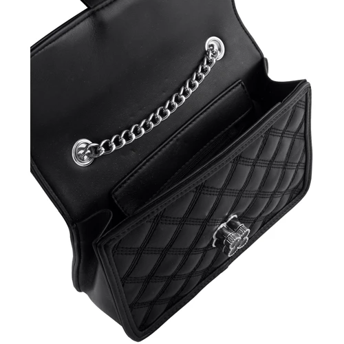 Жіноча сумка крос-боді Valiria Fashion чорна (ODA8186-black): Фактура Стеганая, Матовая
