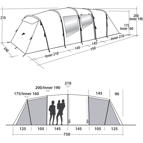 Палатка Easy Camp Huntsville Twin 800 Red