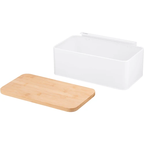 Хлібниця Ardesto Midori 33х13х18 см метал бамбук Білий (AR0914WB)