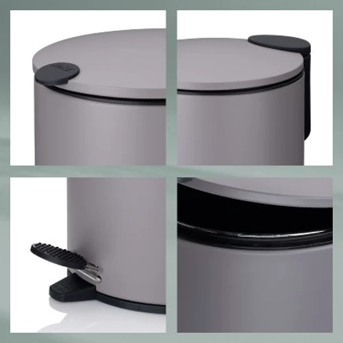 Відро для сміття KELA Mats світло-сіре 3 л (23610)