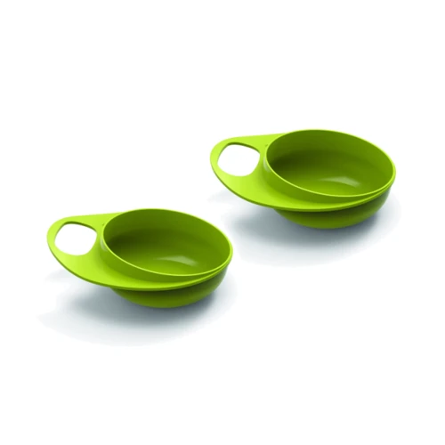 Тарілка для годування Nuvita Easy Eating глибока 2шт. Салатовий (NV8431Lime)