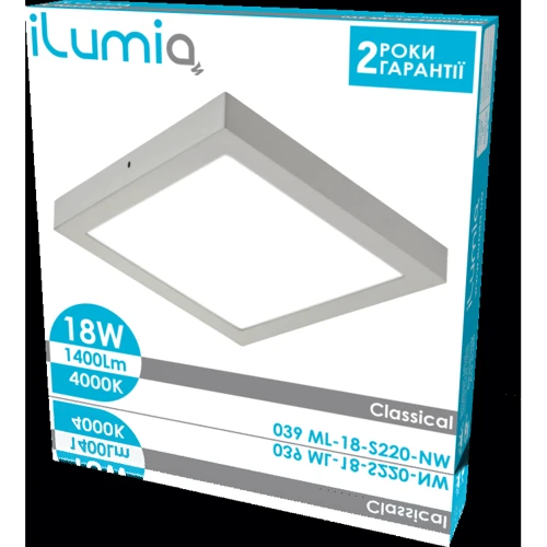 Ilumia 039 ML-18-S220-NW 1400Лм, 18Вт, 217мм, 4000К (LP5369): Производитель Ilumia