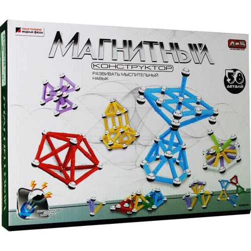 Магнитный конструктор Metr+ 58 деталей (AQ-602)