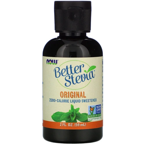 Now Foods Better Stevia, Zero-Calorie Liquid Sweetener, Original, 2 fl oz (59 ml) (NOW-06955)