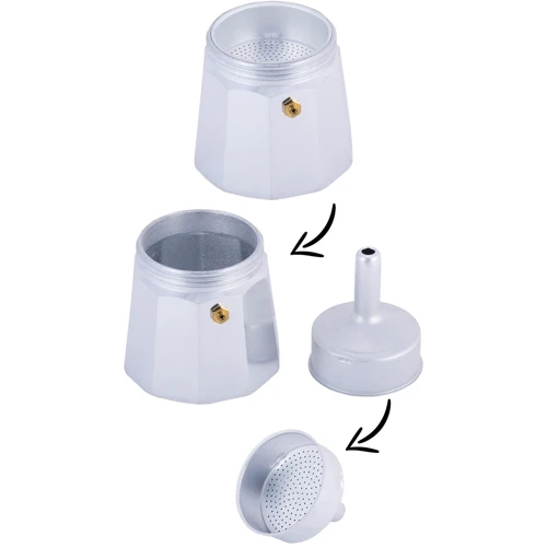 Кофеварка гейзерная Kamille KM-2501 300мл/6 порций: Тип кофеварка гейзерная