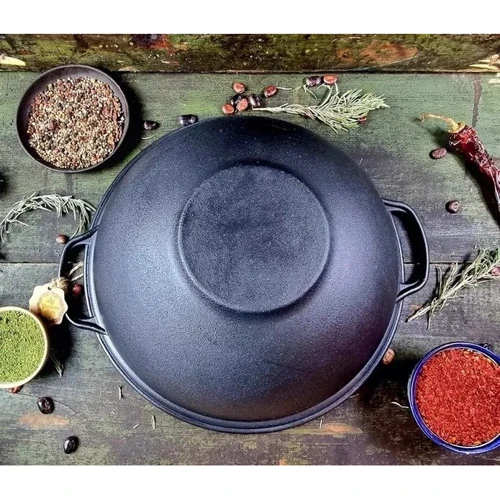 Казан узбекский Maysternya с крышкой-сковородой WOK 15л (V15СР) фото 2