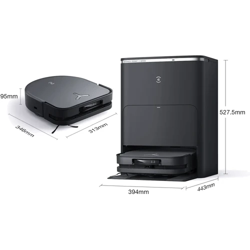 Робот-пилосос ECOVACS DEEBOT X5PRO OMNI DDX39 BL: Додатково Мощный, 2 в 1, Автоматическая подзарядка, Автономные, Адаптация под тип поверхности, Для больших помещений, Для маленькой квартиры, Умный, Удаленное управление, Станция самоочищения