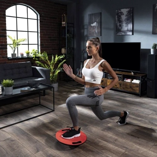 Степ та балансувальна платформа Hop-Sport HS-040BB червоний 40см (5902308230378): Висота, см 8.2