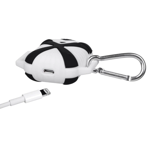 Чехол для наушников Becover Case X-HuWei i-Smile with Belt Black/White IPH1443 (702333) for Apple AirPods фото 2