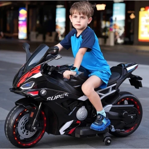 Детский электромотоцикл Bambi Racer черный (M 5767EL-2): Материал корпуса пластик
