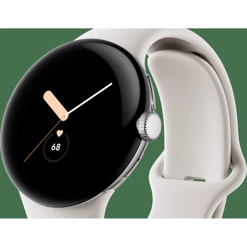 Смарт-часы Google Pixel Watch LTE Silver/Chalk: Материал корпуса нержавеющая сталь