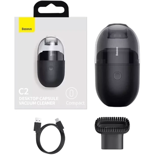 Пилосос Baseus C2 Desktop Vacuum Cleaner (Dry Battery) black (CRXCQC2A-01) фото 8