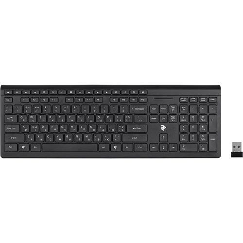 Клавиатура 2E KS210 Slim WL (2E-KS210WB) Black: Подключение беспроводное