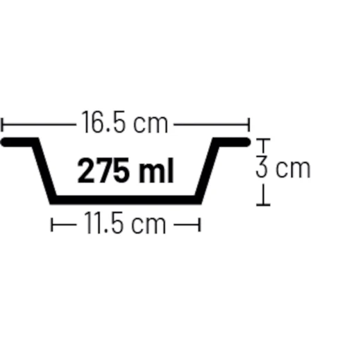 Эмалированная миска Flamingo Nell Oval для котов 275 мл (59144): Объем 275 мл