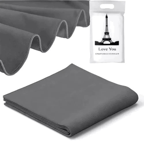 Рушник Love You SPORT набір з 2-х штук сірий (60111)