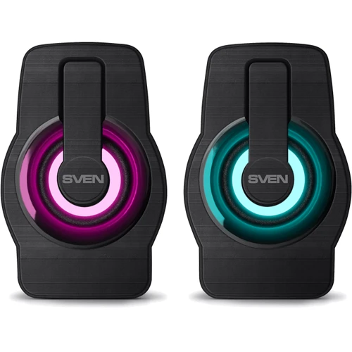 Акустическая система Sven 255 Black: Выходная мощность колонок 6 (2 х 3) Вт