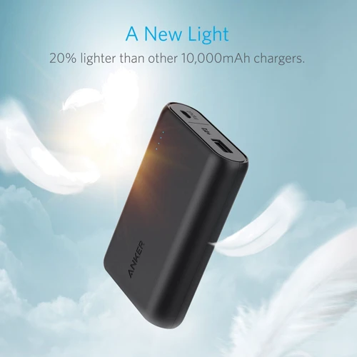 Внешний аккумулятор ANKER Power Bank PowerCore V3 10000mAh Black (A1266H11): Встроенный кабель нет