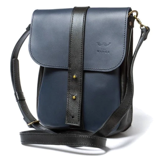 Мужская сумка планшет The Wings синяя (TW-Mini-bag-blue-black-ksr)