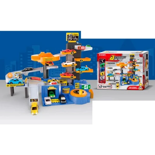 Гараж QL080 машинка 6,5 см 6шт, кулька: Виробник Китай