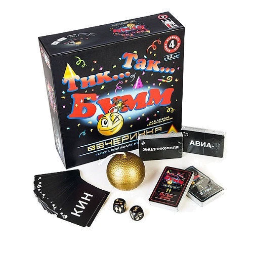 Настольная игра Тик Так Бумм Вечеринка (Tick Tack Bumm Party): Вид логические