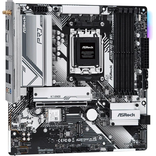 ASRock A620M PRO RS WIFI: Дополнительно Поддержка RAID, Радиатор на VRM, Поддержка UEFI, Адаптер Wi-Fi