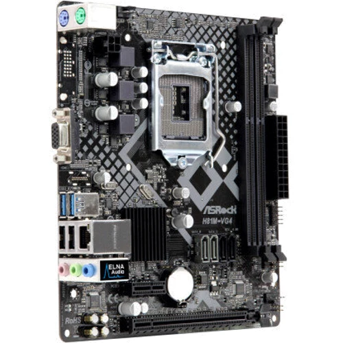 ASRock H81M-VG4 R4.0 Socket 1150 + Intel Celeron G1820 2,7MHz LGA1150 Tray (CM8064601483405): Оперативна пам'ять 2xDDR3 1600 МГц, до 16 ГБ