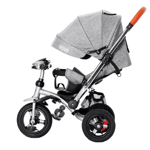 Велосипед триколісний Tilly Travel Сірий льон (T-387/1 GREY): Рекомендований вік от 1 года