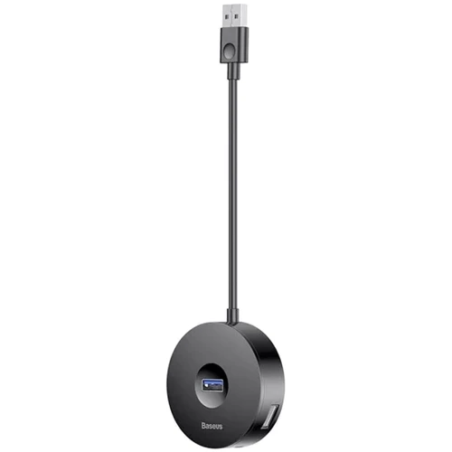 Адаптер Baseus Adapter Round Box USB to USB3.0+3xUSB2.0 Black (CAHUB-F01): Дополнительные разъемы USB OTG, USB 3.0