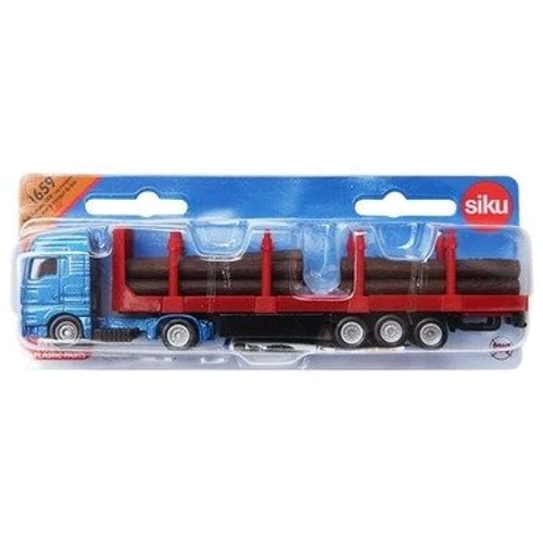 Грузовик Siku перевозчик с платформой с бревнами (6320673)