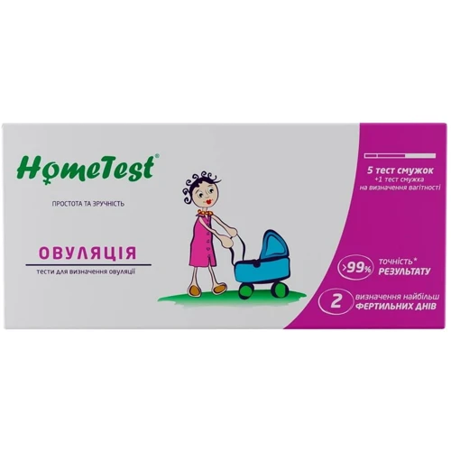 

HomeTest Тест-полоски для определения овуляции 5+1 шт.