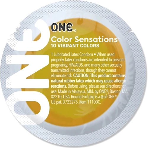 Презерватив ONE Color Sensations - ONE will get you there (Yellow) 1 шт
