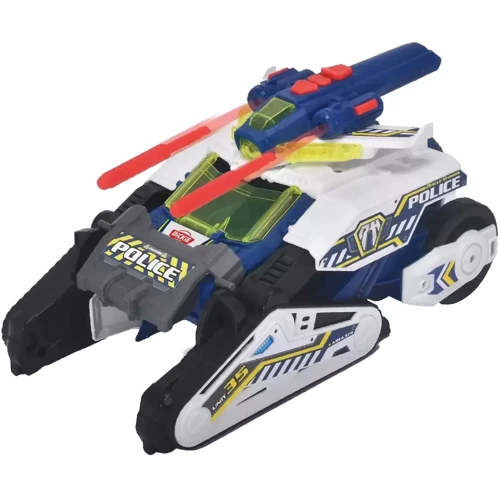 Игровой набор Dickie Toys Гибрид-спаситель Полицейский бот со звуковыми и светловыми эффектами 27 см (3794001): Вид Машинки-трансформеры