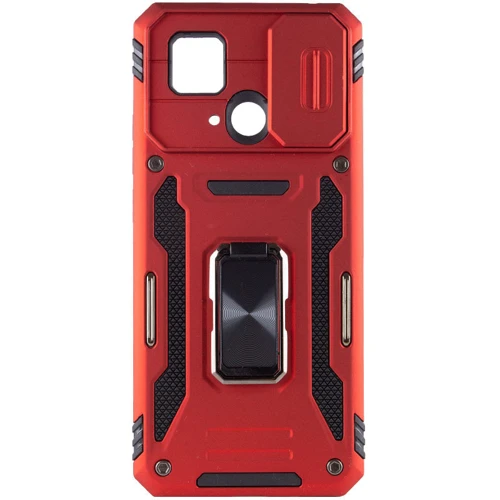 Чехол для телефонов Mobile Case Camshield Army Ring Red for Xiaomi Redmi 10C: Материал TPU (термополиуретан) и поликарбонат