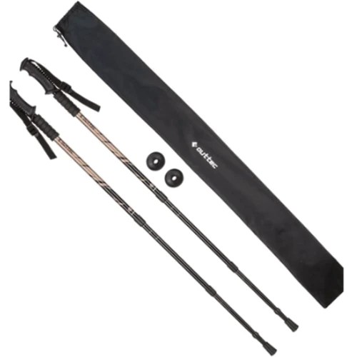 Трекінгова палиця Hop-Sport Outtec алюмінієві 3-х секційні 65-135 см Anti-shock