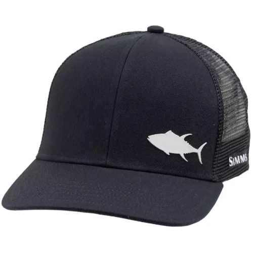 Мужская бейсболка Simms Payoff Trucker (Tuna) черная (13003-001-00)