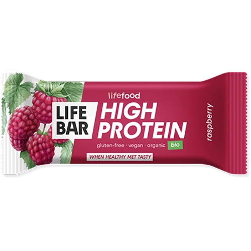 Батончик Lifefood Lifebar Малина протеиновый органический 40 г (8595657104017)