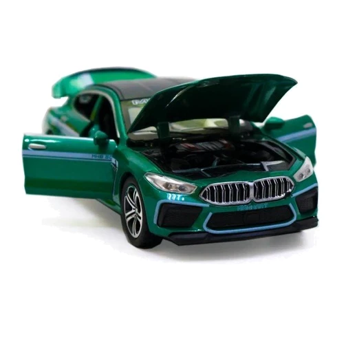 Коллекционная машинка Автопром BMW MH8-800 Manhart 1:32 металлическая 3 цвета свет, звук (7576) фото 7