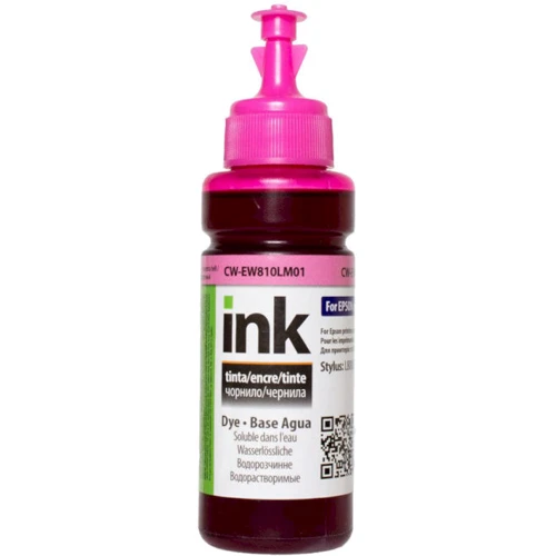 Чернила ColorWay Epson L800/810/850 Light Magenta (CW-EW810LM01): Цвет Light Magenta (Светло-пурпурный)