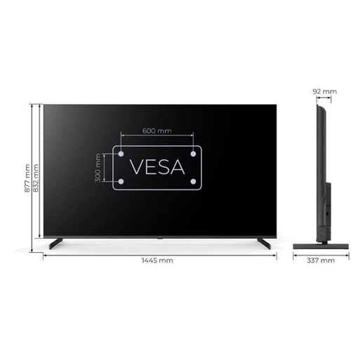 Телевизор Kivi 65U710QB: Мощность звука 24 Вт