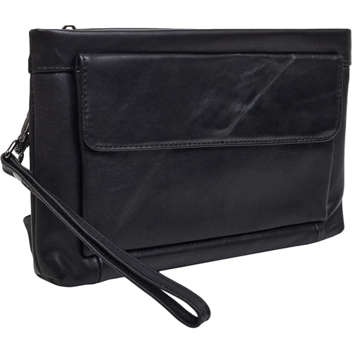 Чоловіча борсетка Buffalo Bags чорна (SHIM9808A-black)