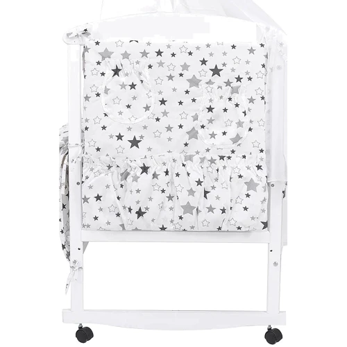 Комплект постельного белья Qvatro Gold RG-08 серые звезды (625353)