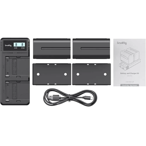 Зарядное устройство SmallRig + 2 аккумулятора NP-F970 (3823)