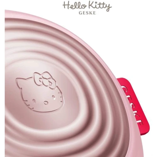 Звукова термощітка для обличчя GESKE Sonic Thermo Facial Brush 5 в 1 Hello Kitty Pink фото 4