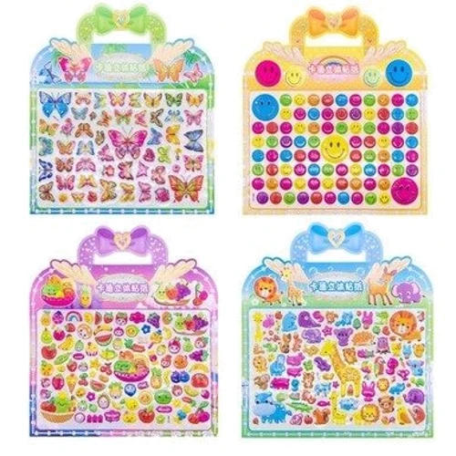 Набір об'ємних наклейок Mic 12 листів в асортименті 30х33 см (DH88)