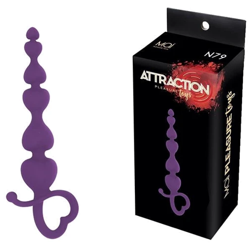 Анальные бусы MAI Attraction Toys №79 Purple