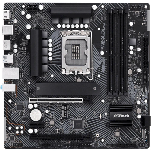 ASRock B760M PG LIGHTNING/D4: Оперативна пам'ять 4xDDR4 5333+ МГц, до 128 ГБ